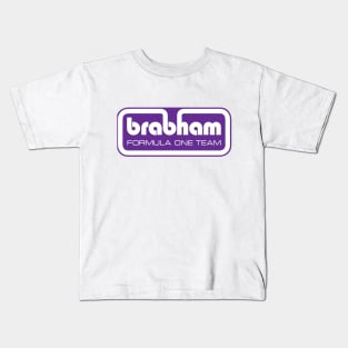 Brabham Formula One Team logo 1973/4 - purple print Kids T-Shirt